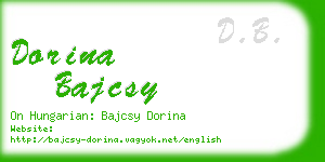 dorina bajcsy business card